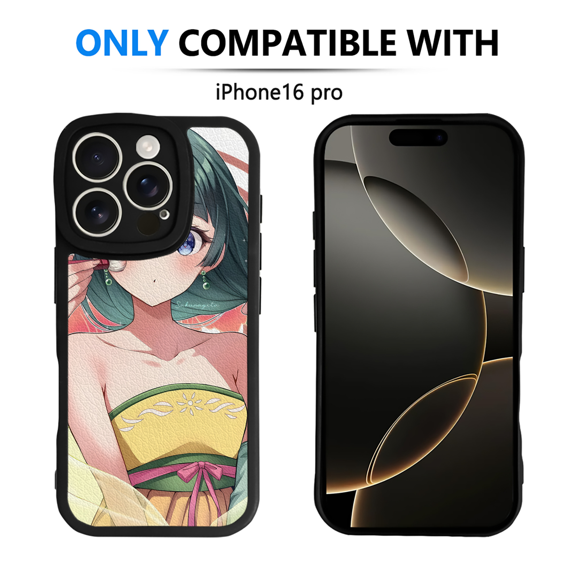 （画像用） 薬屋のひとりごと The Apothecary Diaries 【iPhone 16シリーズ対応】シリコンスマホケース（レザー調） 材質：シリコン